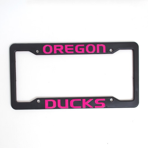 Ducks, Black, Plate Frame, Plastic, Home & Auto, 3D, Pink letters, Sold individually, 114294